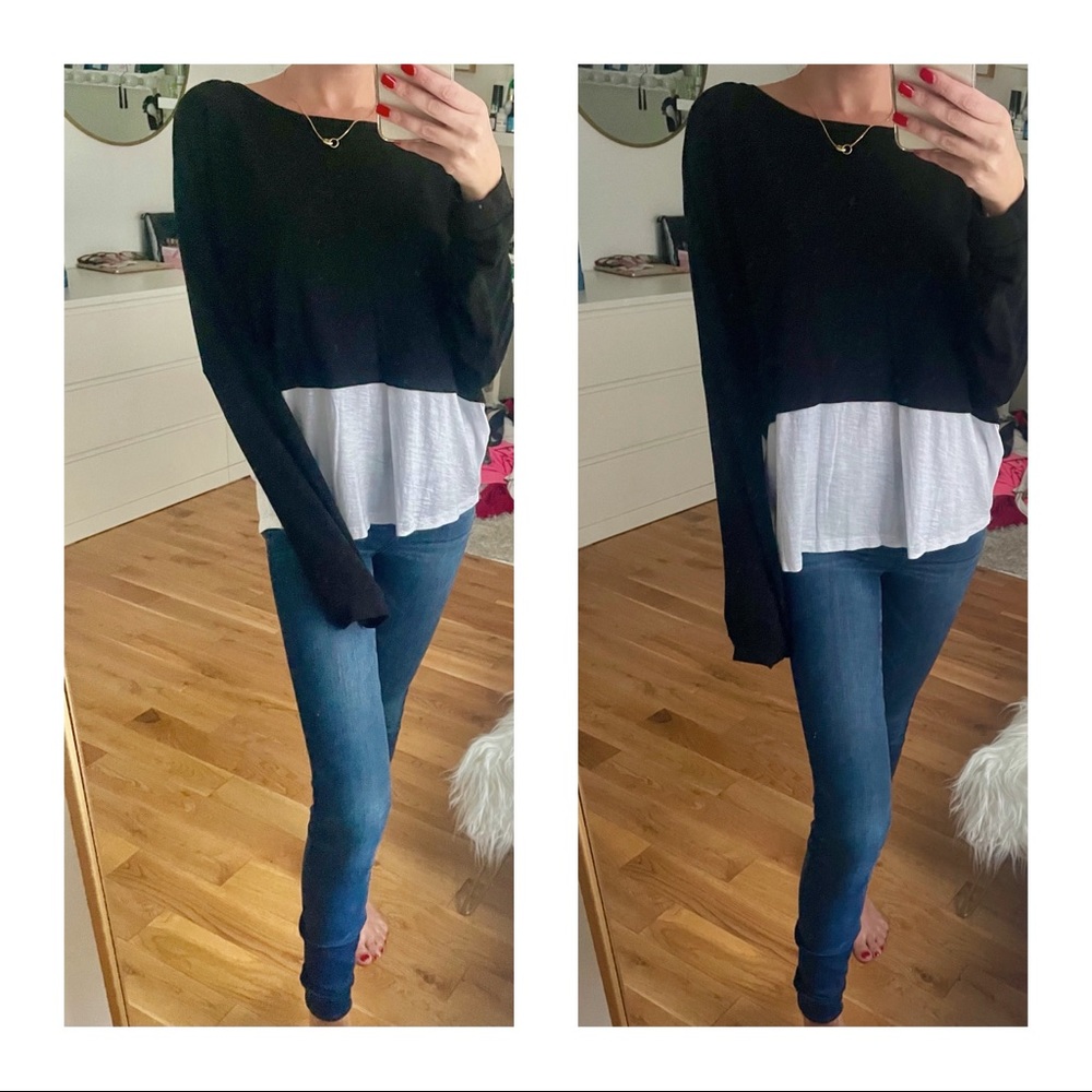 Off the shoulder button shirt 🖤